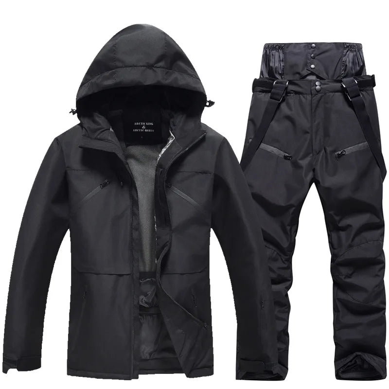 Unisex Two-Piece Warm Ski Suit