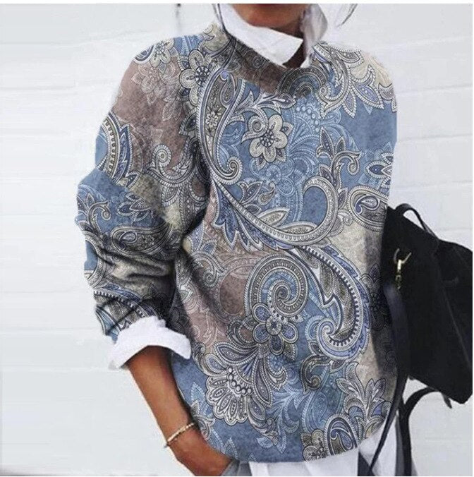 Stylish floral sweater for women