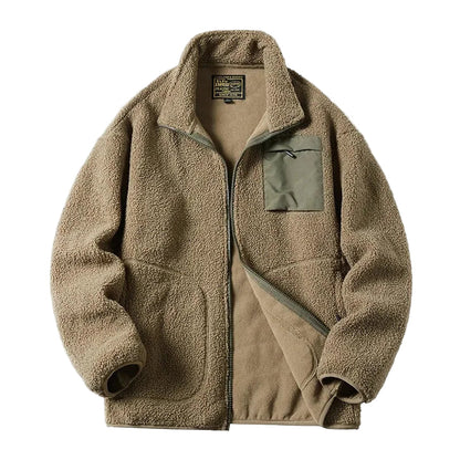 Unisex Fleece Jacket Outdoor Style Zipper