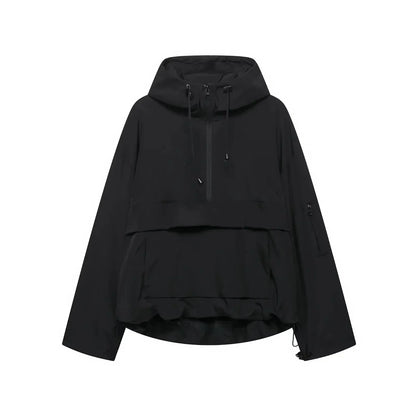 Damen Skijacke Elegante Kapuze Winterjacke