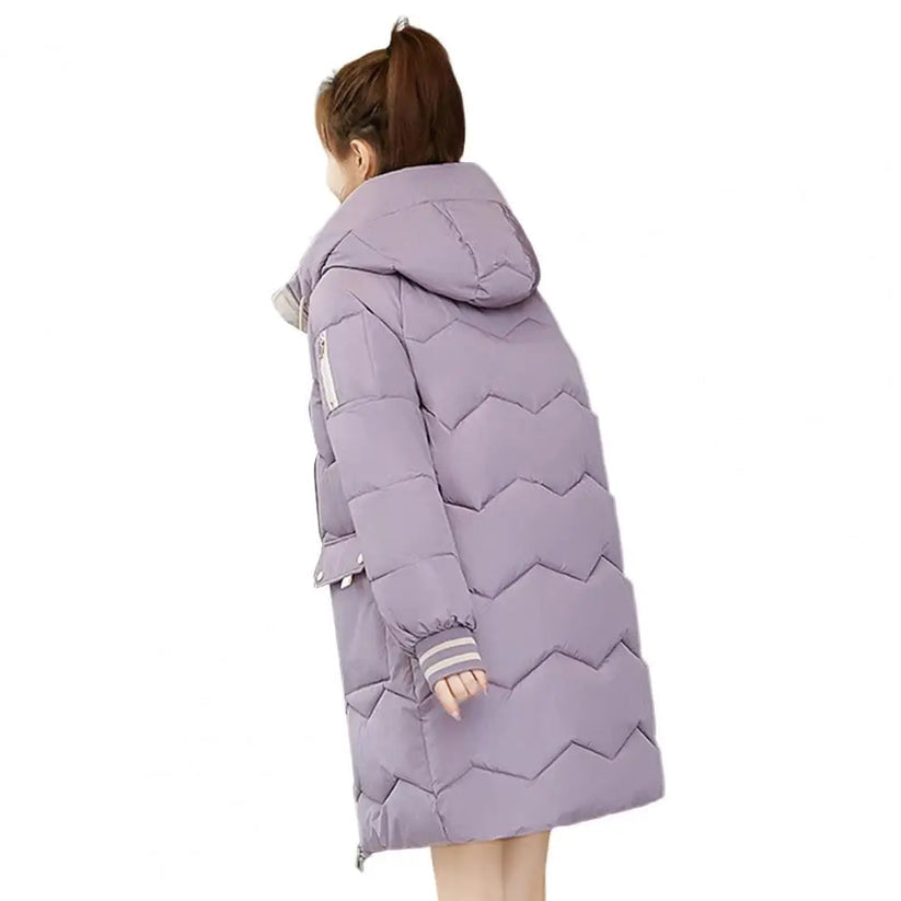 Long Women's Jacket Warm Lined Winter