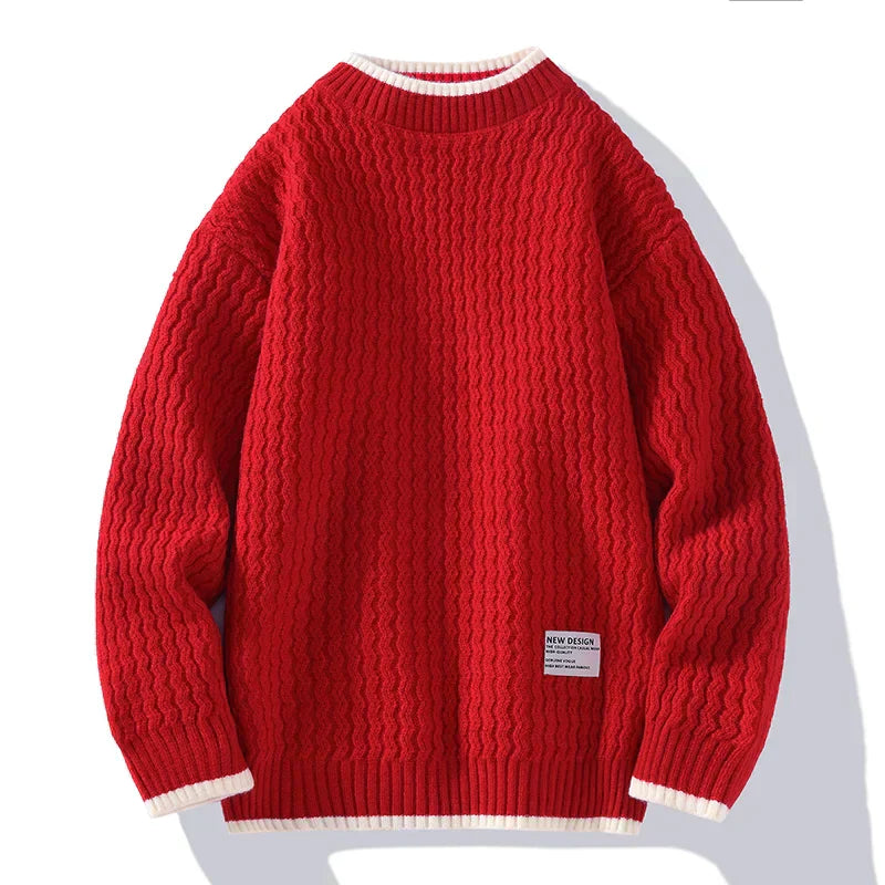 Men's Textured Knit Sweater