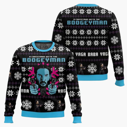 Funny Christmas Sweater Funny Wick-Mas Fan Design