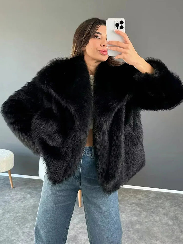 Stylish Faux Fur Jacket for Women