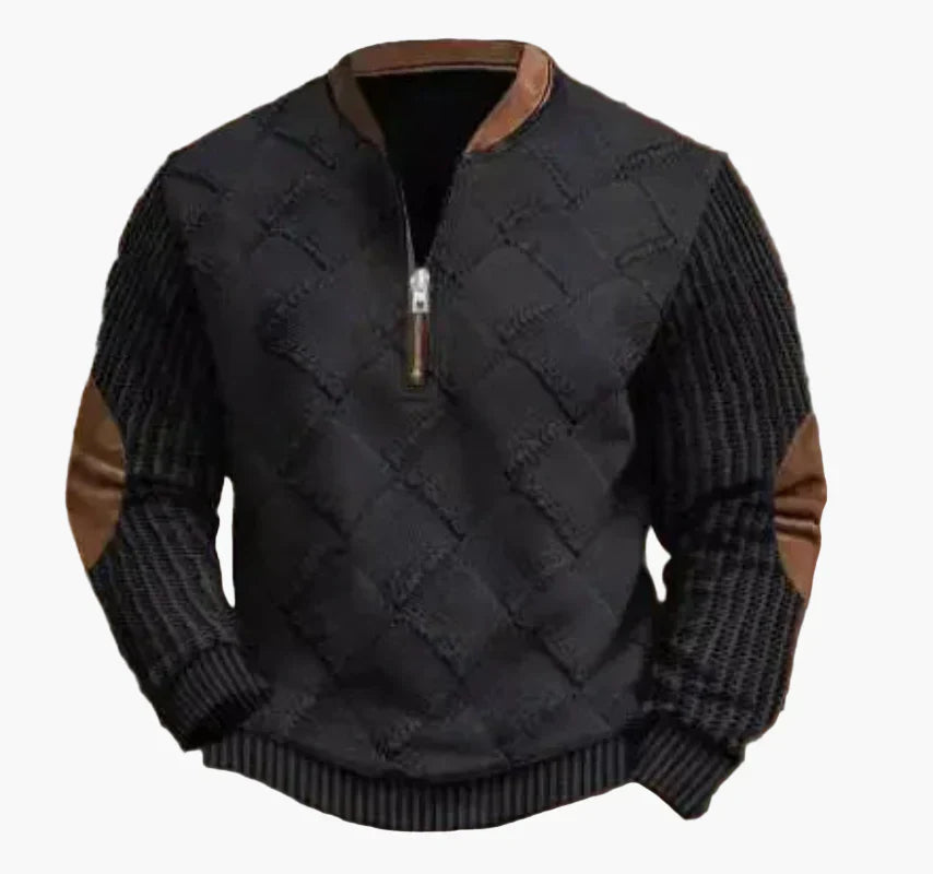 Men's Warm Modern Stand-Up Collar Pullover