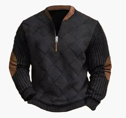 Men's Warm Modern Stand-Up Collar Pullover