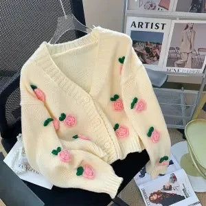 Romantic Women's Cardigan Moonlight Blue