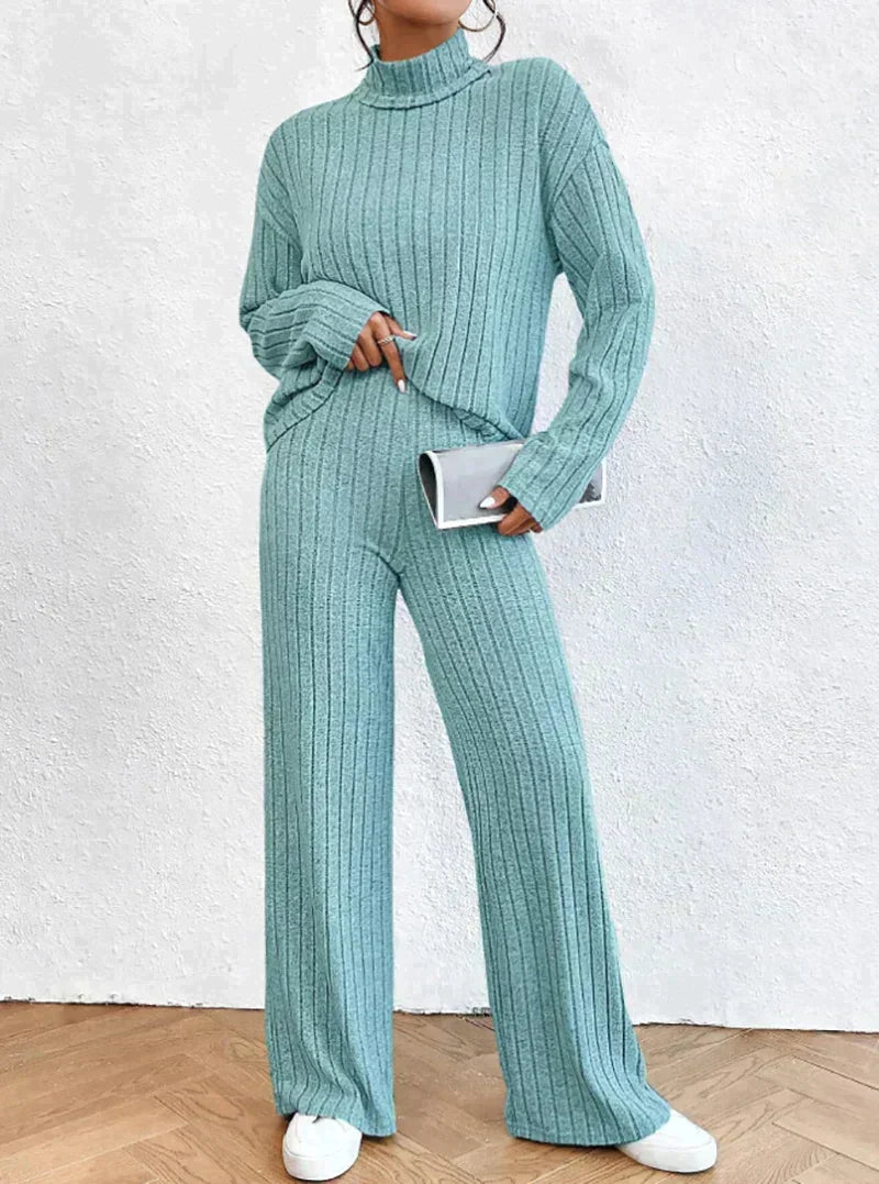 Women's Knitted Tracksuit Warmth and Comfort