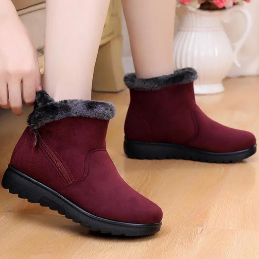 Warme Winterstiefel Plüschfutter Rutschfest - IdealeKleiden