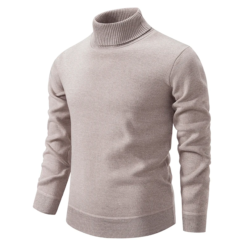 Comfortable Men's Cotton Turtleneck Sweater