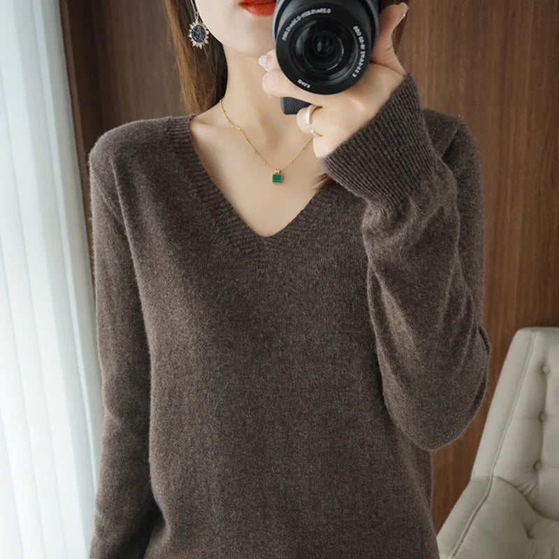 Comfortable V-Neck Sweater for Women