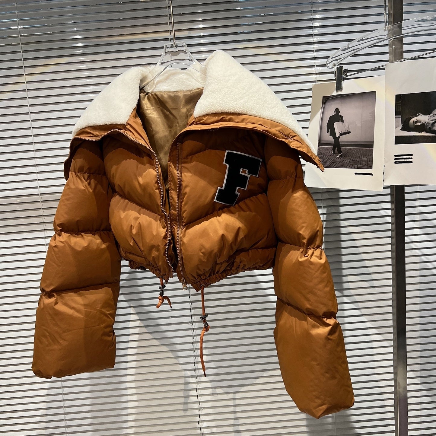 Retro Parka Cropped Jacket for Women