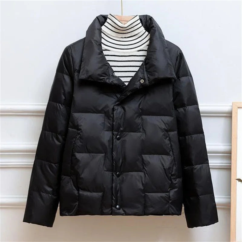Lightweight Down Jacket Stand-Up Collar Women
