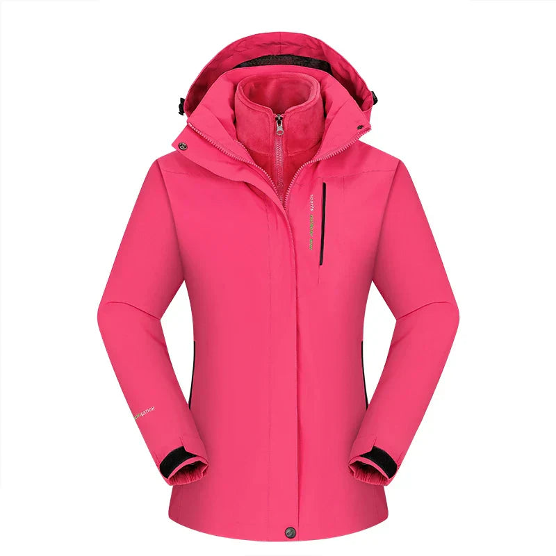 Praktische Wanderojacke 3-in-1 Fleece Isolierung