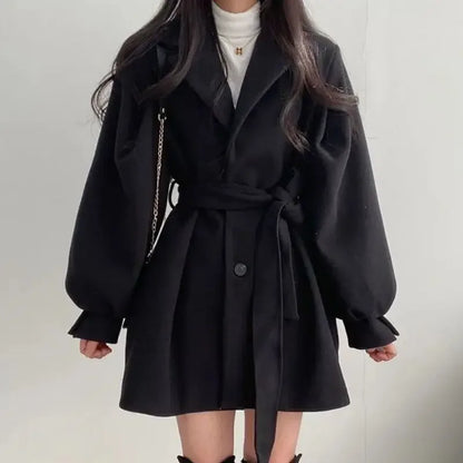 Women's Wrap Coat Belt Mini Elegant