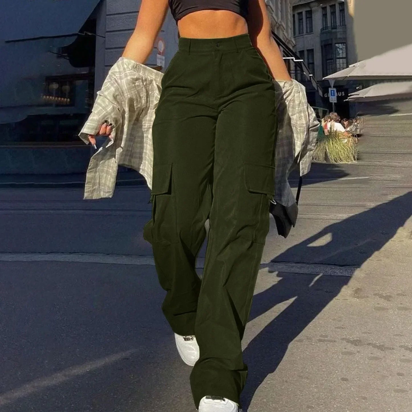 Women's Comfortable Cargo Pants With Many Pockets