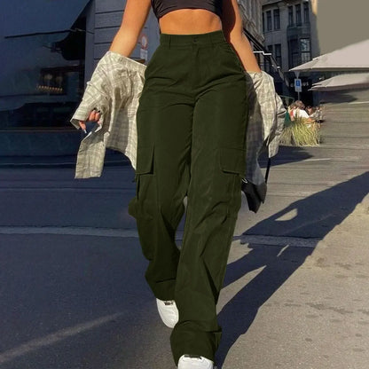 Women's Comfortable Cargo Pants With Many Pockets