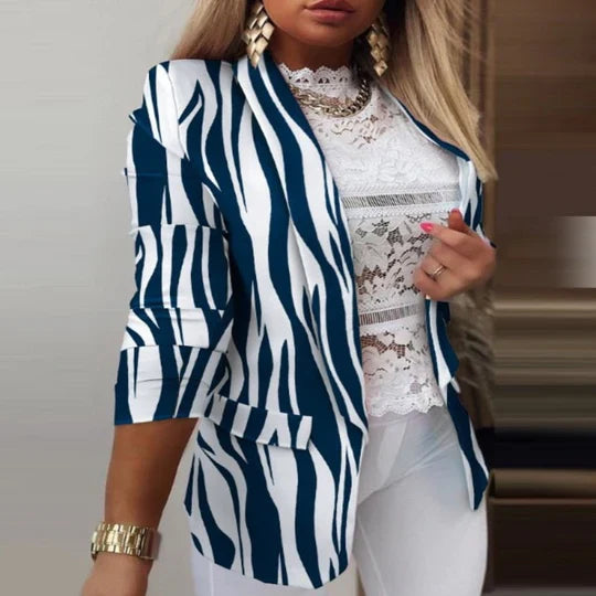 Women's Blazer Long Sleeve Tie-Dye Trendy