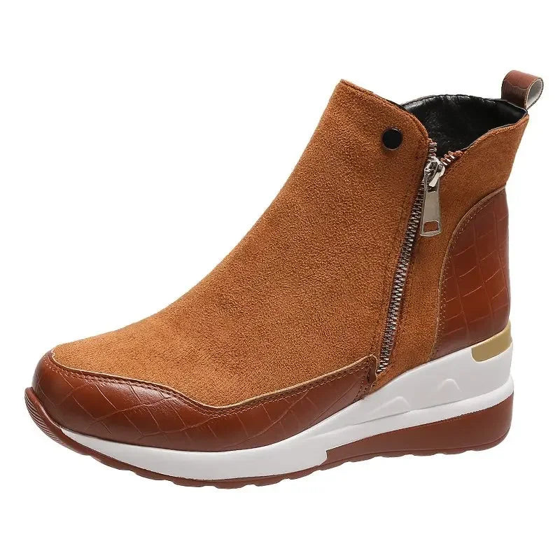 Warm Winter Wedge Snow Boots for Women