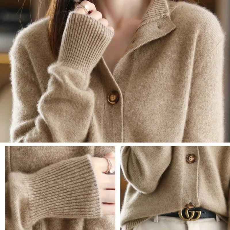 Stylischer Cardigan Damen Modell - IdealeKleiden