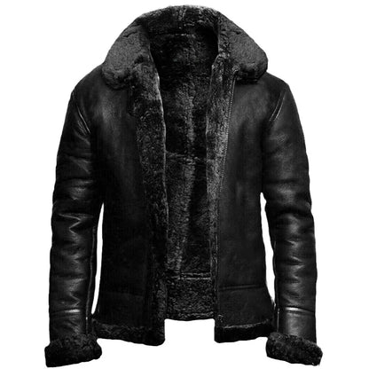 Genuine Leather Jacket Men Stylish Classic