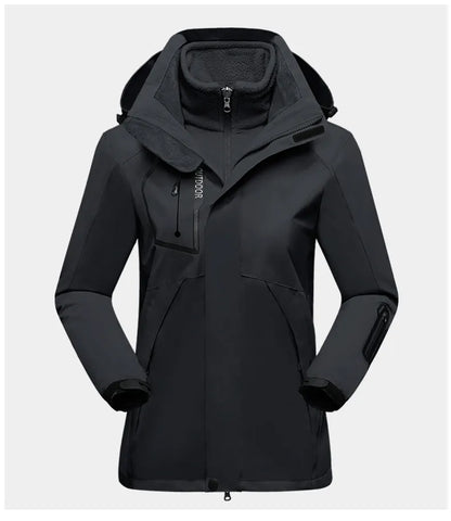 Practical Women's 3-in-1 Outdoor Protection Jacket