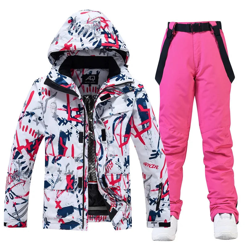 Elegant Ski Dress Women's Two-Piece
