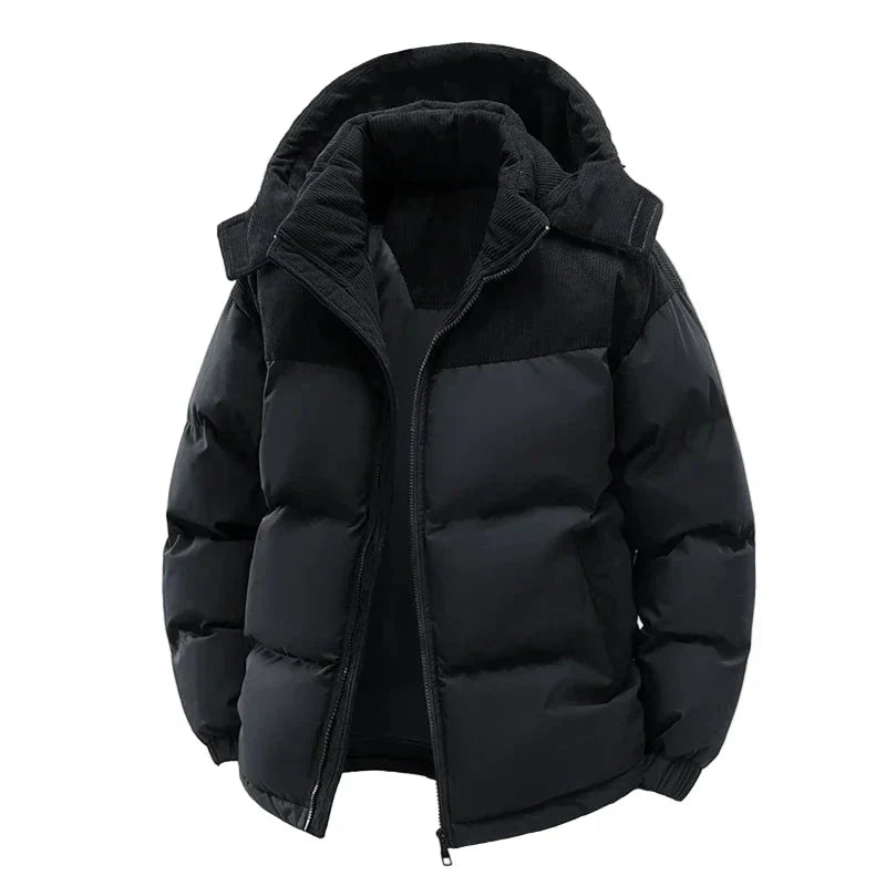Women's Quilted Winter Jacket - Warm Outdoor Jacket with Hood