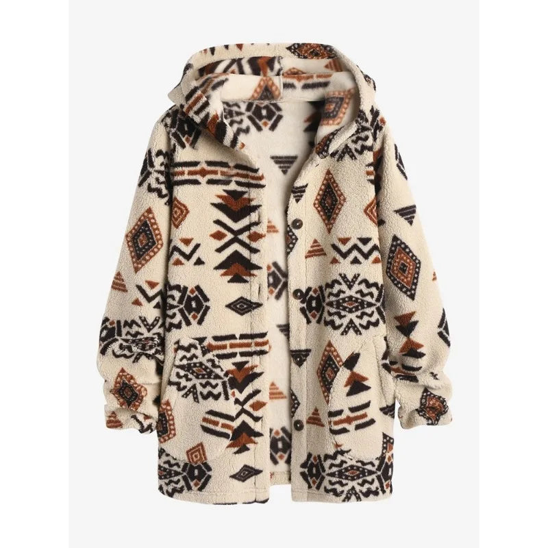 Stylish Aztec Jacket - Vintage Chic for Women and Men