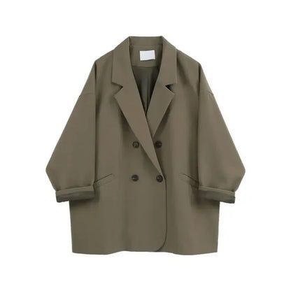 Stylischer Doppelreihen Blazer Übergröße