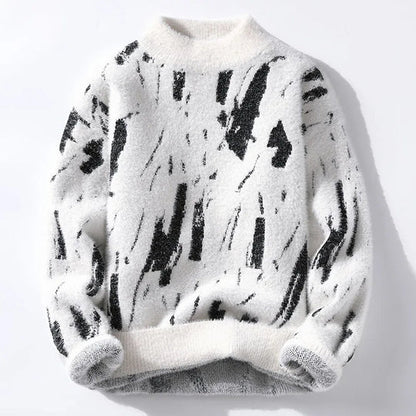 Herren Strickpullover Klassisch Ribbmuster - IdealeKleiden