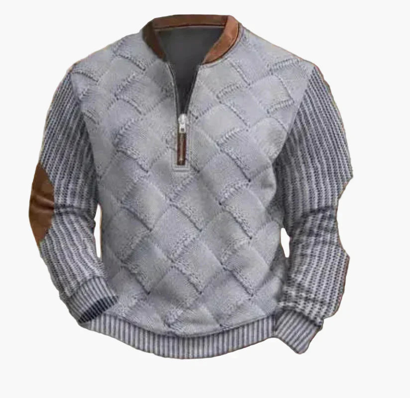 Men's Warm Modern Stand-Up Collar Pullover