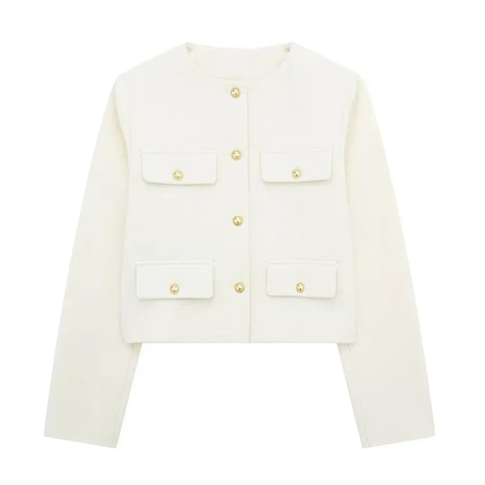 Stylish Women's Short Wool Jacket