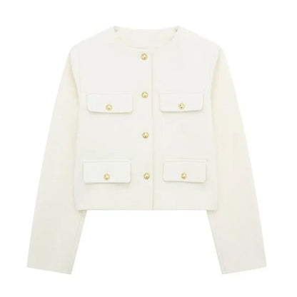 Stylish Women's Short Wool Jacket