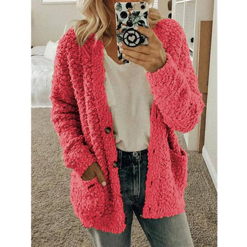 Women's Scarf Fleece Vest Warm