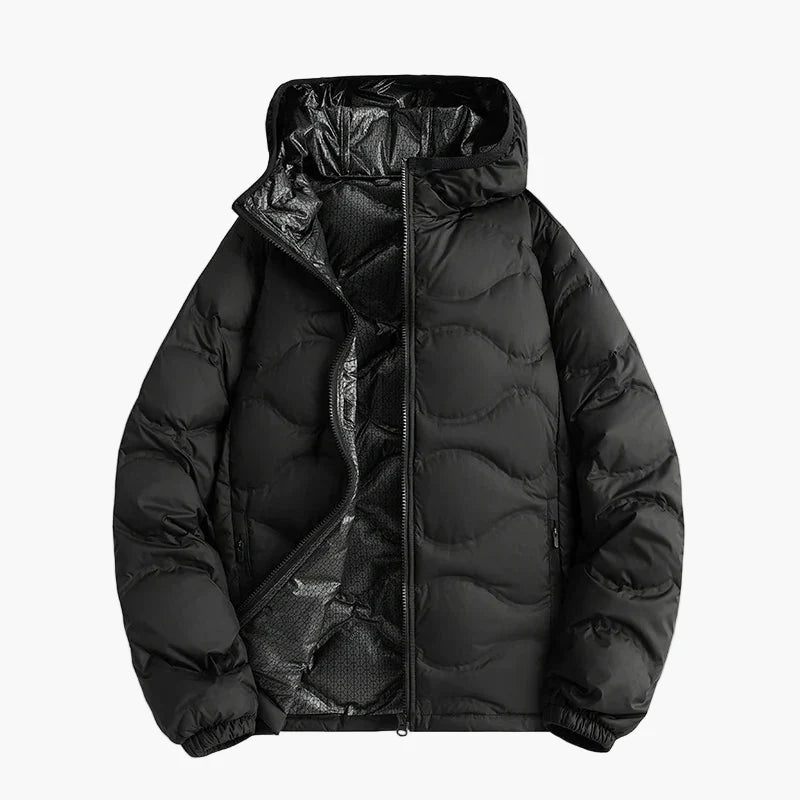 Warm Quilted Jacket with Hood - Outdoor Winter Jacket