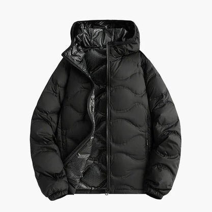 Warm Quilted Jacket with Hood - Outdoor Winter Jacket