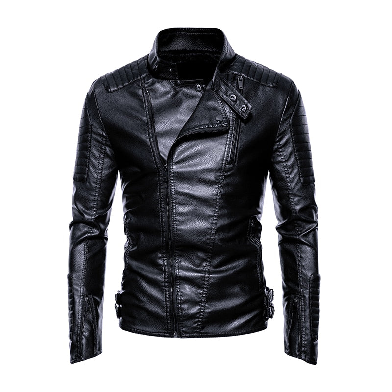 Ryan Storm Leather Jacket Biker Style