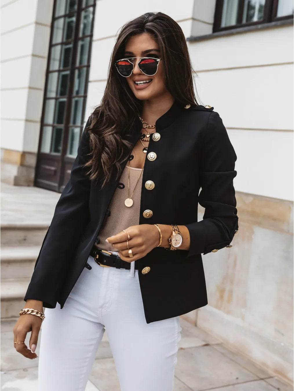 Elegant Luxury Jacket Women Designer Clothing