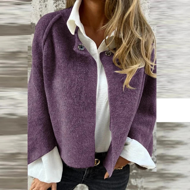 Fashionable Short Jacket Elegant Buttons