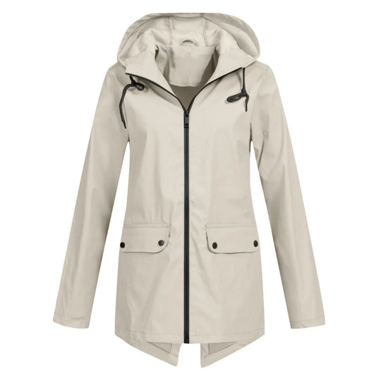 Wasserdichte Damenjacke Lässig Herbst Winter - IdealeKleiden