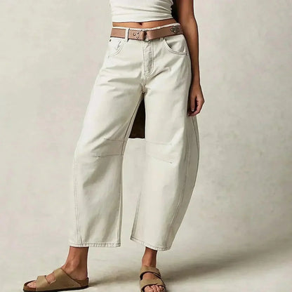 Women's High-Waist Jeans Comfortable Loose Fit
