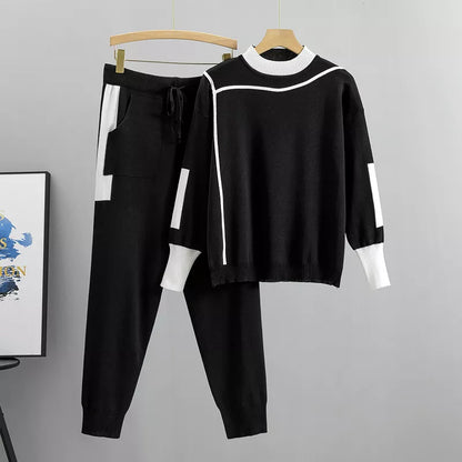 Women's Knit Set Sweater and Pants Comfort