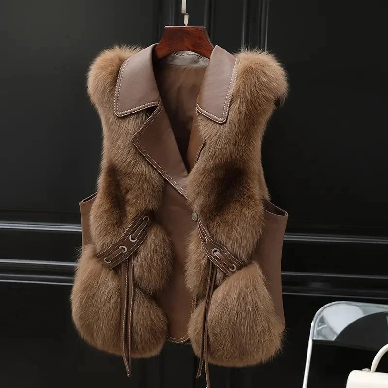 Fashionable Faux Fur Vest for Women