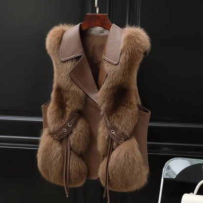 Fashionable Faux Fur Vest for Women