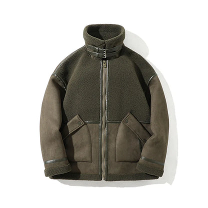 Lederjacke Aviator Style Hunter Look - IdealeKleiden