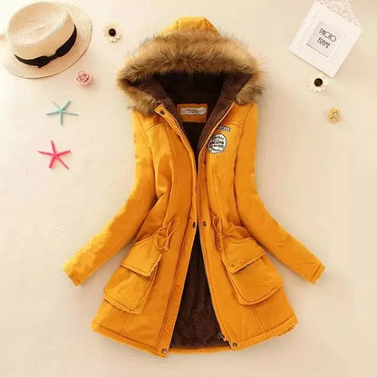 Autumn Winter Jacket Women Slim Fit Padded