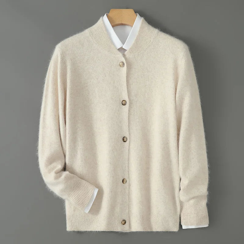 Women's Soft Cardigan with Front Buttons