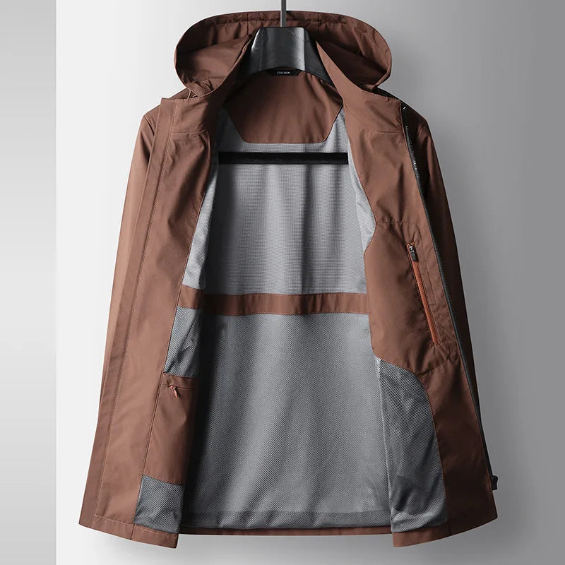 Herren-Jacke Kapuze Modern Sportlich - IdealeKleiden