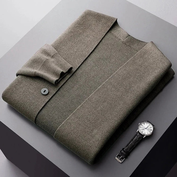 Men's Knitted-Look Wool Jacket